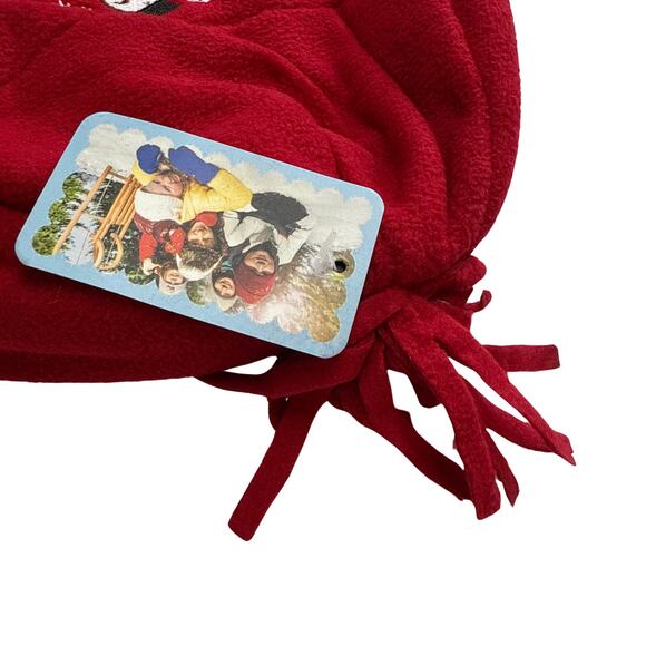 SimpliKids Fleece Sherpa Lined Snowman Kids Winter Hat & Mittens Set 5-7 Years - Picture 5 of 8